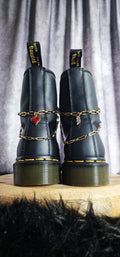 Bijoux chaînes sur lacets - Cœur & éclair