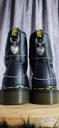 Bijoux chaînes sur brides arrière et lacets - Coeur & oeil