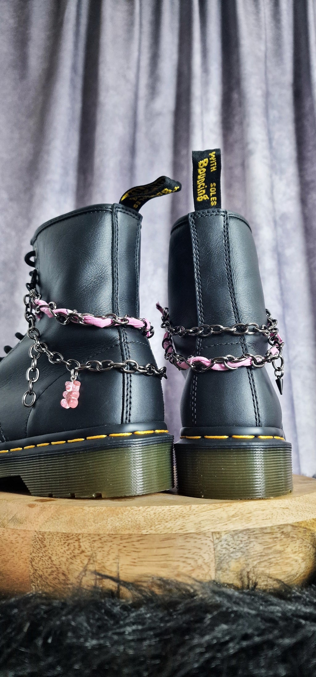Bijoux chaînes sur lacets - Ourson & bandana