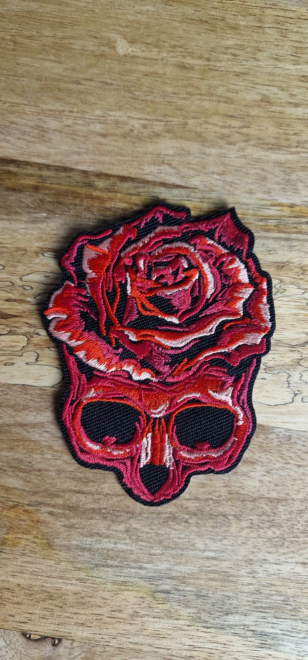 Patch thermocollant - Crâne & rose