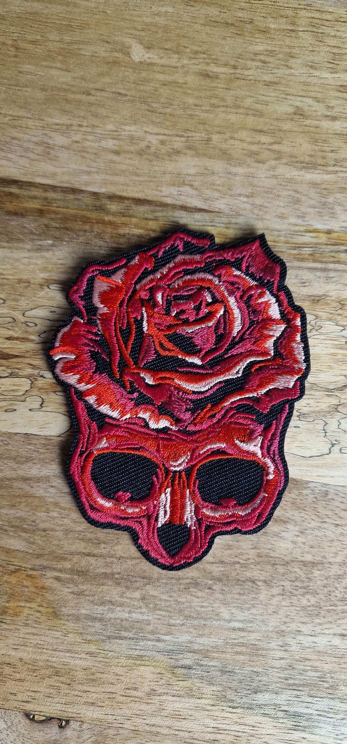 Patch thermocollant - Crâne & rose