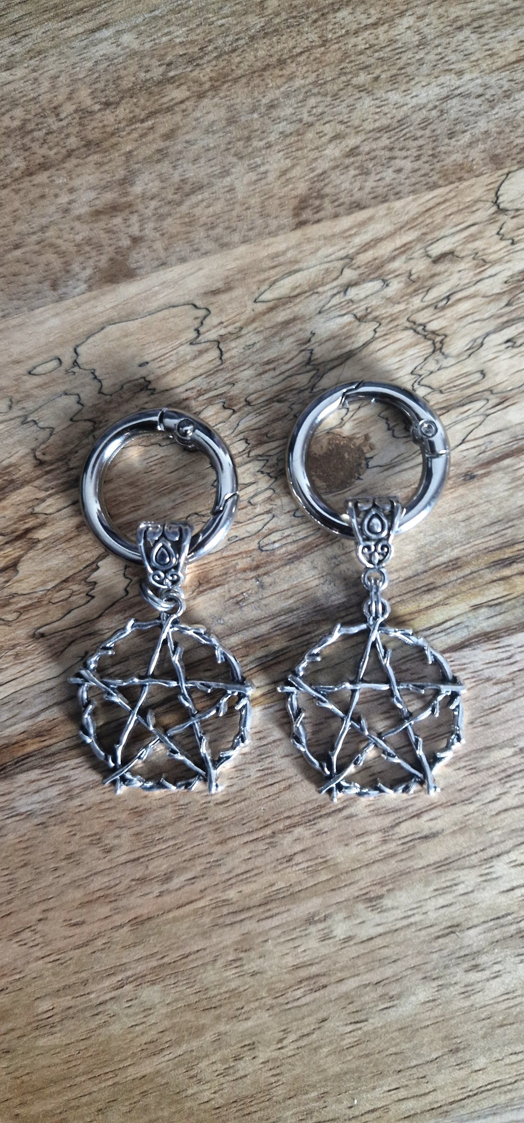 Bijoux simples sur brides arrière - Pentacle branches