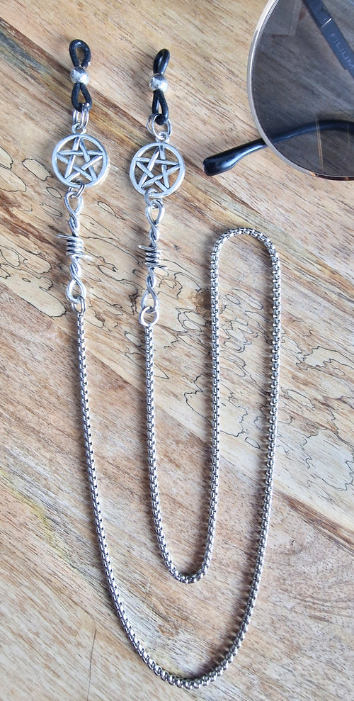 Chaîne de lunettes - Pentacle & barbelé