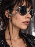 Bijoux simples de lunettes - Chainettes argentées & pics