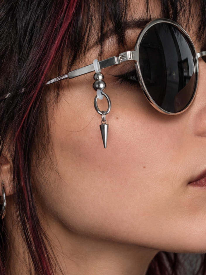Bijoux simples de lunettes - Billes, maillon & Pic