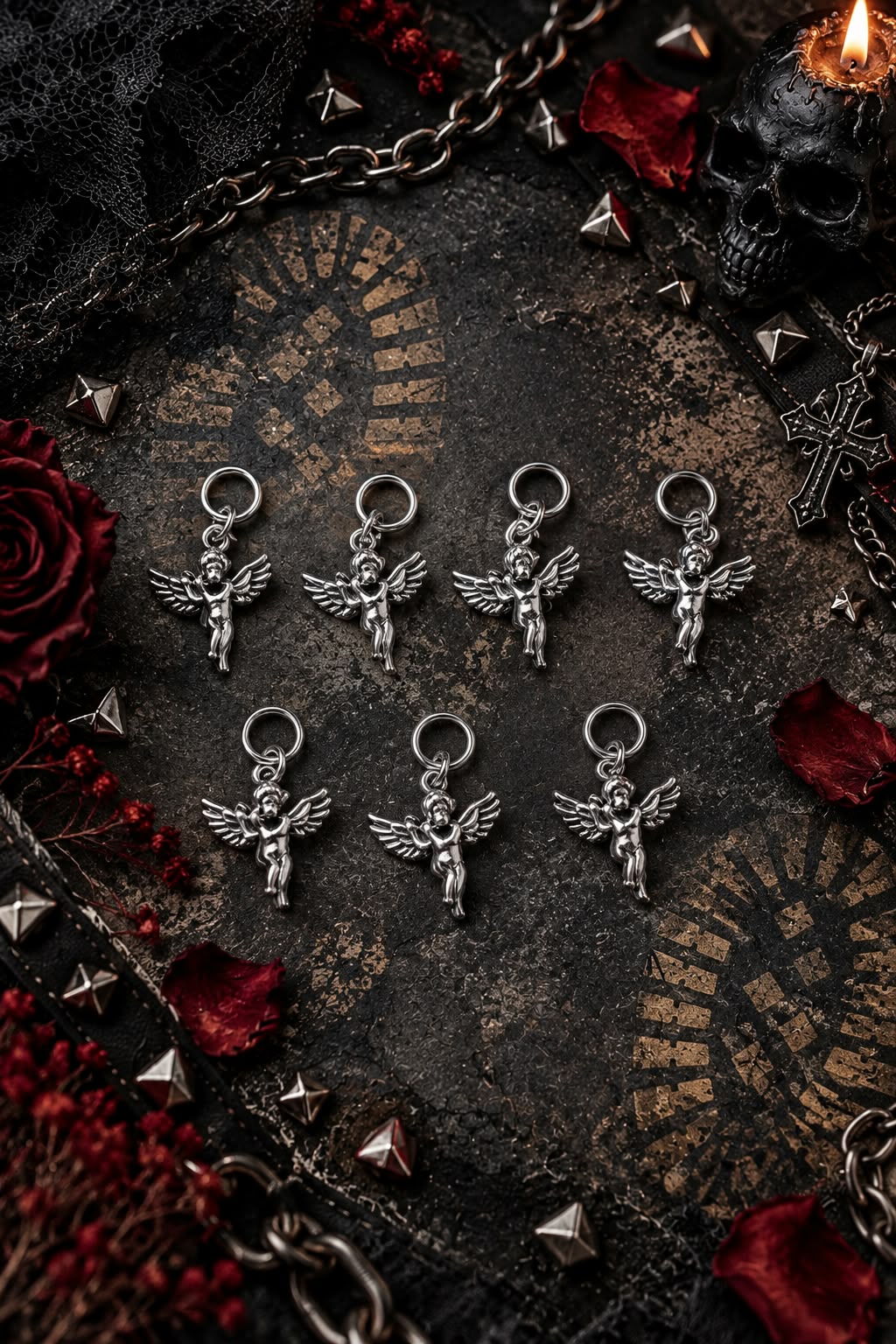 Bijoux simples sur lacets - Anges