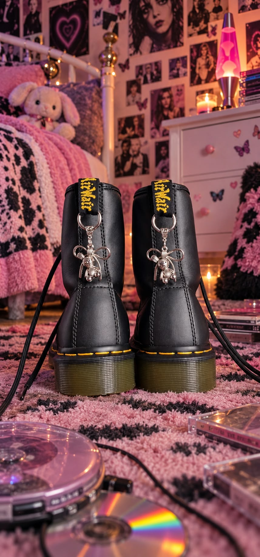 Bijoux simples sur brides arrière - Lapin & noeud