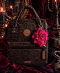 Bijou simple de sac - Rose avec pics, vampire & chauve-souris